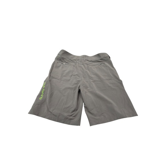 Huk Performance Fishing Shorts Mens XL Gray Quick Dry Stretch Cargo Utility New - Picture 8 of 11